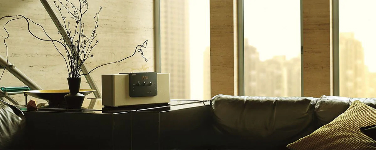 CHAMPAGNE GOLD Yamaha TSX-B141 Desktop Audio System application in life scenes