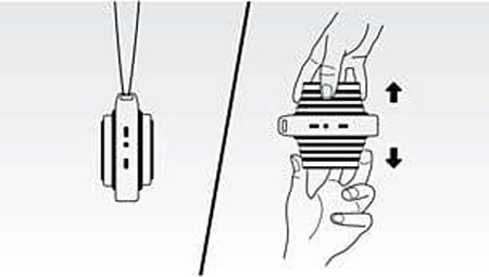 a diagram showing how to pull out the speaker