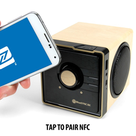 GOgroove BlueSYNC BX Rechargeable Bluetooth Wood Style Speaker