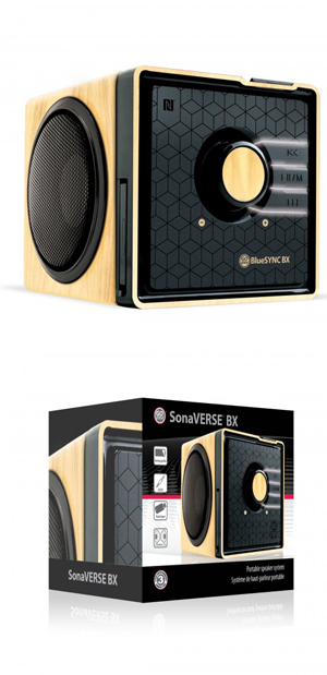 GOgroove BlueSYNC BX Rechargeable Bluetooth Wood Style Speaker