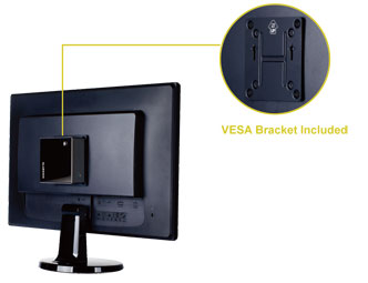 Refurbished: GIGABYTE GB-BXBT-1900 Black Mini / Booksize Barebone