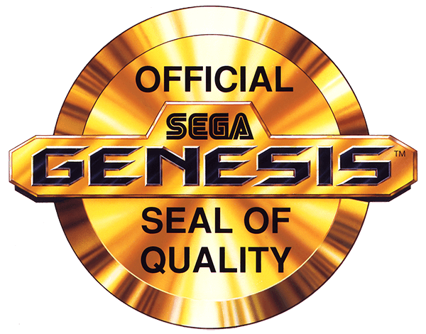 OFFICIAL SEGA GENESIS SEAL OF QUALITY