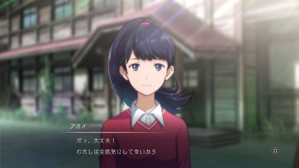 Digimon Survive Screenshot Showing a Female Character with Japanese Dialog Text