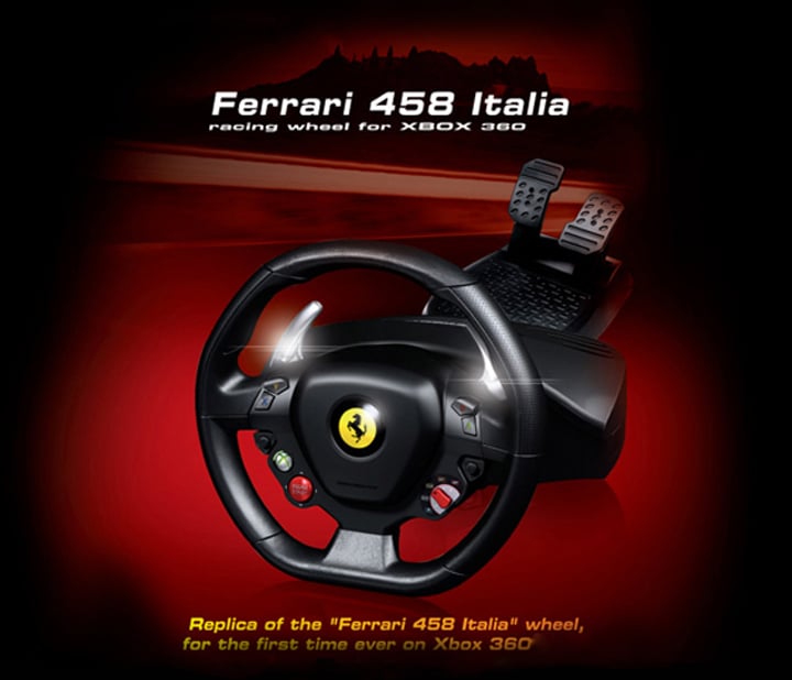 Thrustmaster Ferrari 458 Italia Racing Wheel for XBox360 4460094