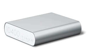 SCUD P100 10400mAh Power Bank with dual-usb car charger