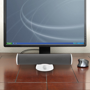 
GOgroove USB Laptop Speaker Bar with Clip-On Portable Design