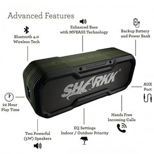 Sharkk commando best sale bluetooth speaker