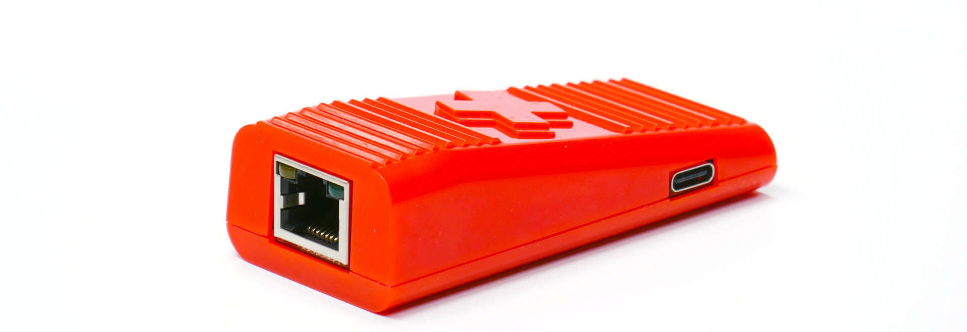 Red Charge-Tek Charge-Plus USB-C LAN