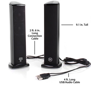 GOgroove USB Ti Computer Speakers