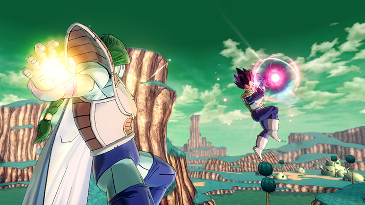 Vegeta versus Zarbon on Planet Namek