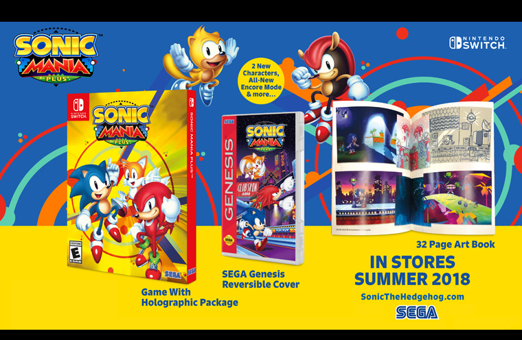 Sega Sonic Mania Plus Nintendo Switch New