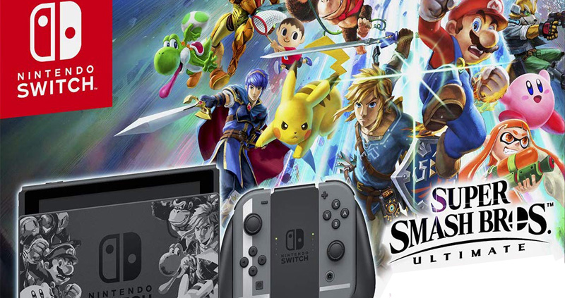 Nintendo Switch Console Super Smash Bros. SPECIAL Original Design  HAC-S-KAELJ