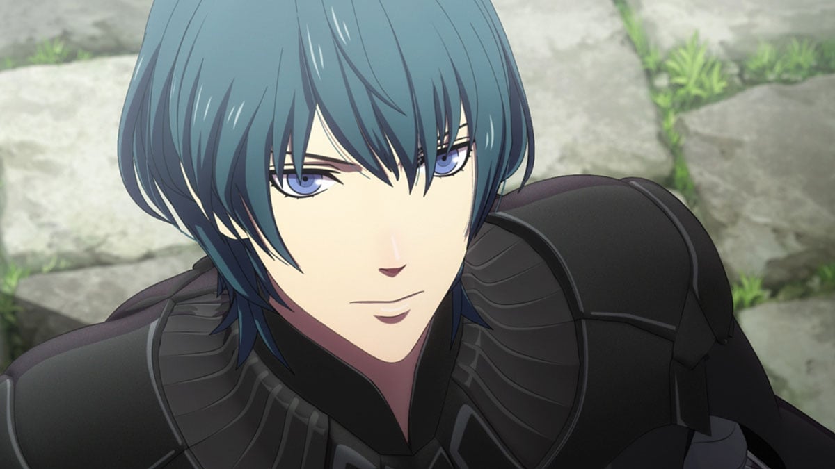 Closeup shot of the playable character male Byleth