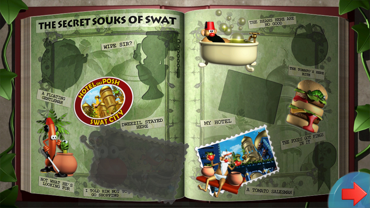 The Secret Souks of Swat Book with stickers and badges of characters, items and locales