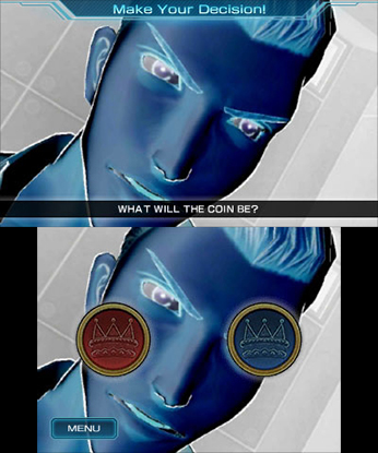 A decision-making scene in the game