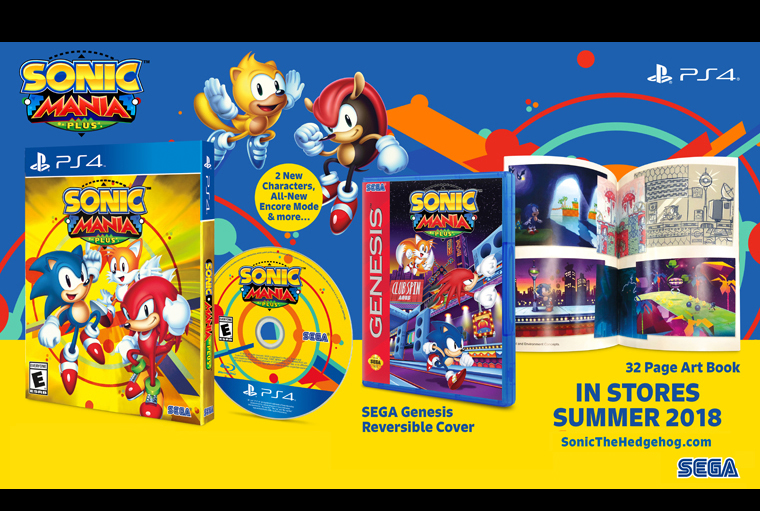  Sonic Mania Plus (PS4) : Video Games