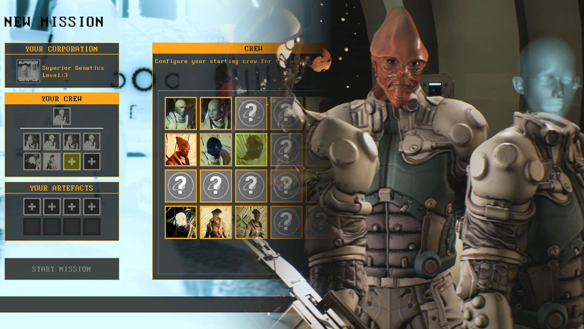 UI screen showing crew and corporation