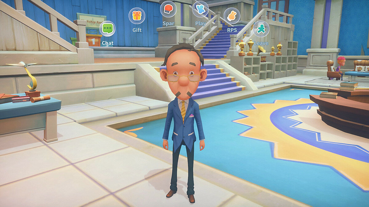 My Time At Portia Screenshot Showing character options when approaching an NPC