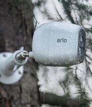 Arlo Pro 2 Outside on a Tree During Rainfall