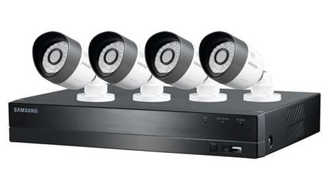 Samsung 4 camera security hot sale system