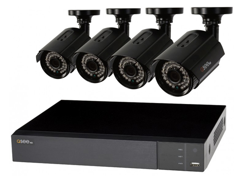 8-Channel Security System with 4 Full HD 1080p Cameras 