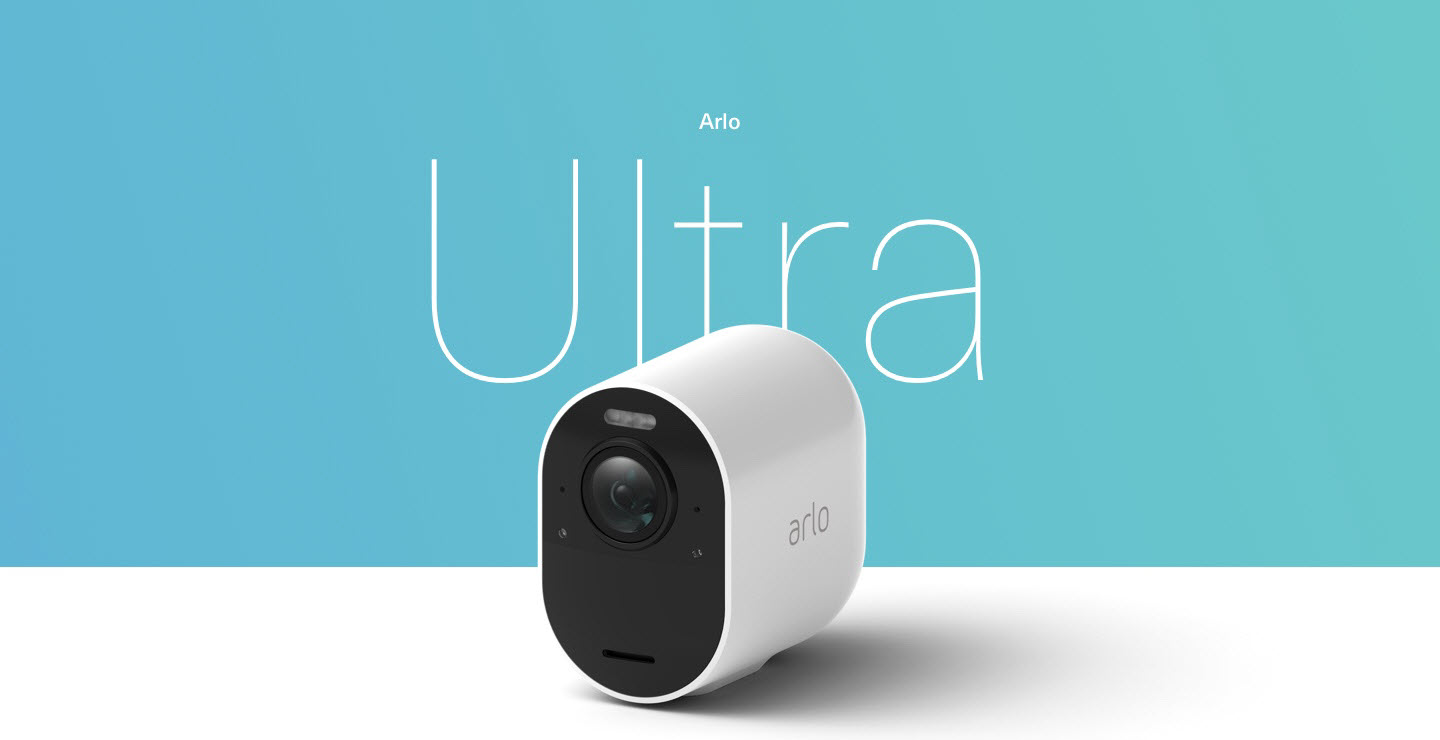 Arlo Ultra Camera Angled to the Left