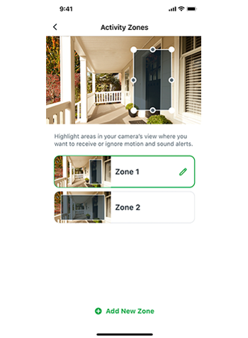 screenshot of Cloud Activity Zones