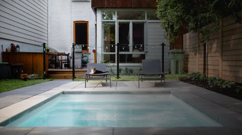 an in-door swimming pool