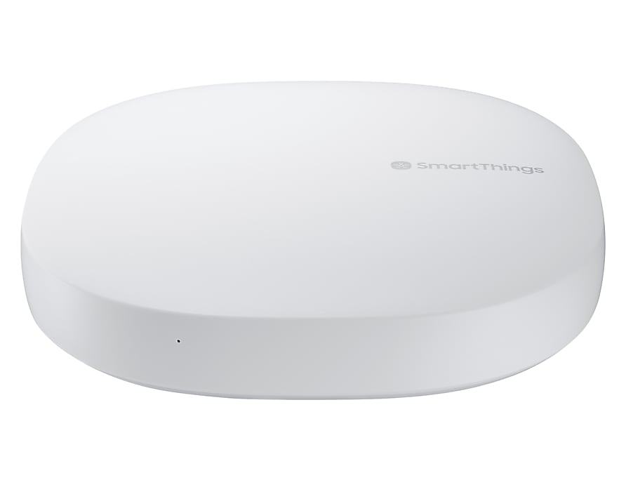 Samsung SmartThings Hub Facing Forward, Angled Up Slightly