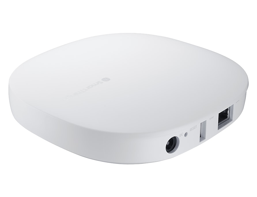 Samsung SmartThings Hub Angled Away, Up to the Left