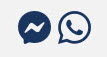 deep blue Messenger icon and WhatsApp icon