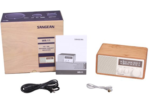 Sangean FM/AM Wooden Cabinet Radio WR-11 
