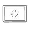 Computer monitor loading icon