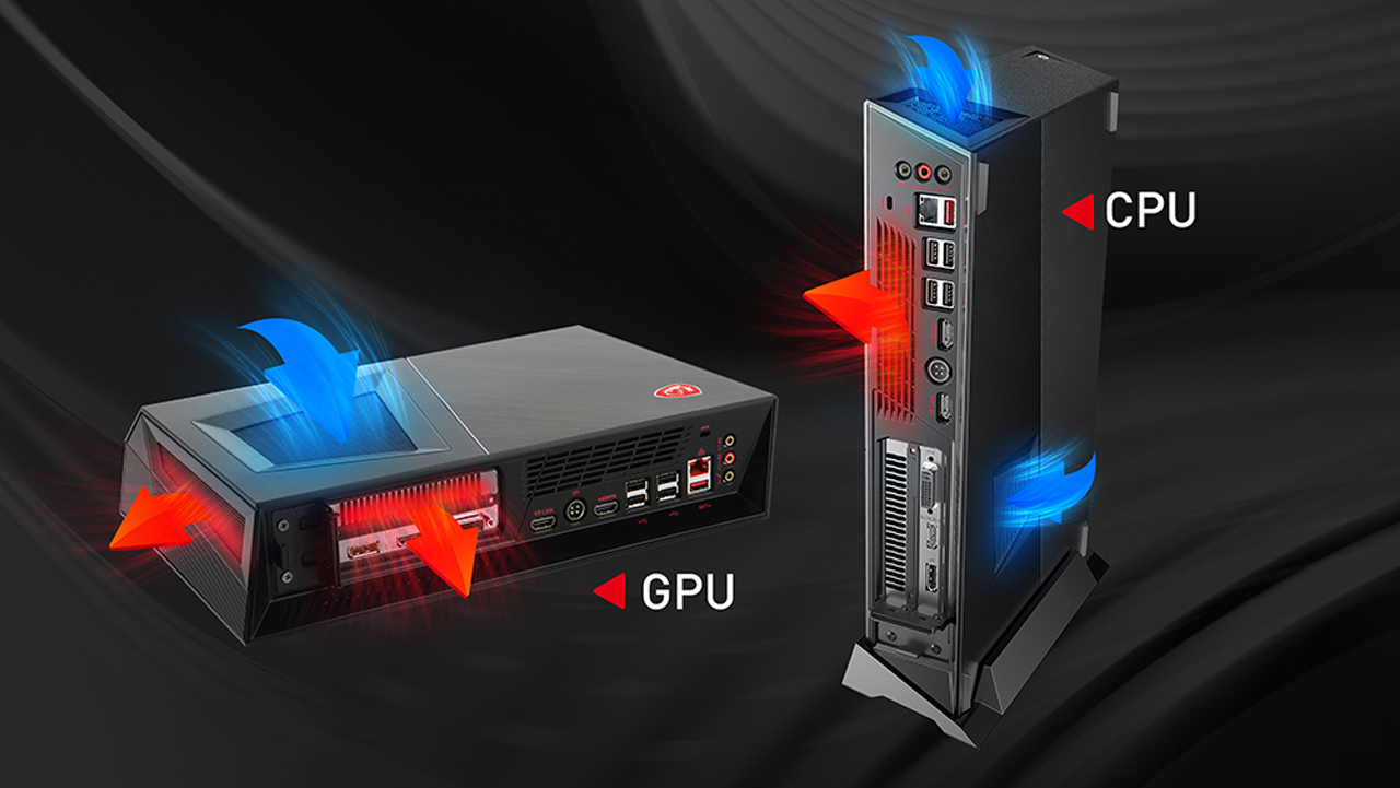 MSI Trident 3 SILENT STORM COOLING GPU and CPU Operation demo