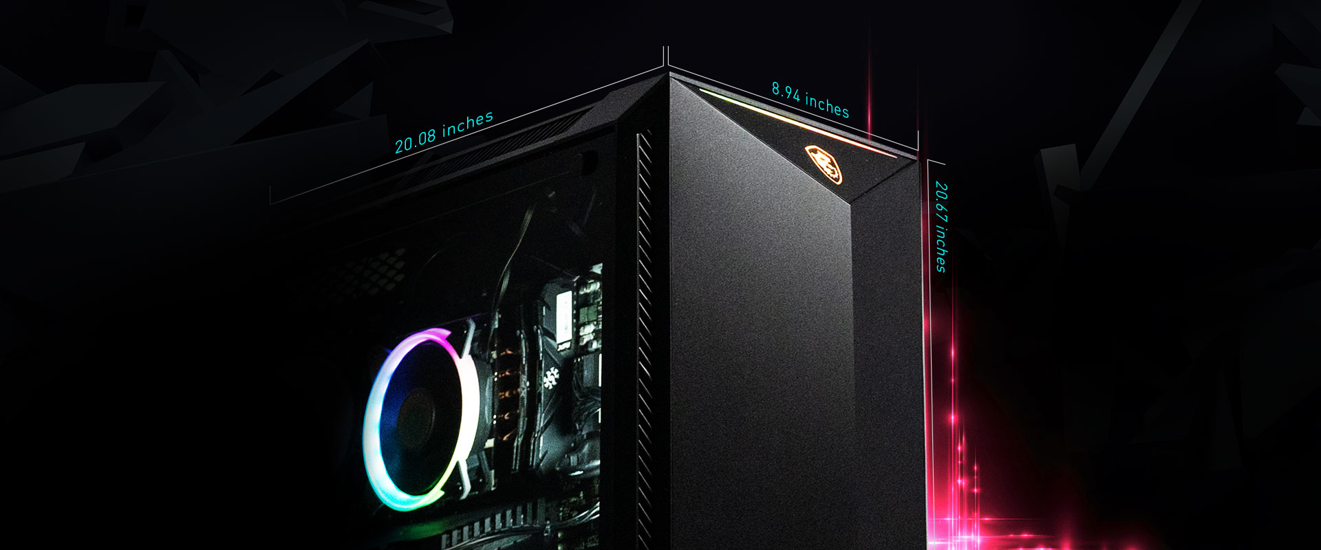 Main specification: MS GUNGNIR 100 CASE, RTX 2060 SUPER, MSI Z390 MOTHERBOARD, 1TB SSD, 9TH GEN CORE I7 and 16GB DDR4 3000MHZ 