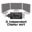 Expand Your Desktop Workspace with Three Independent Displays