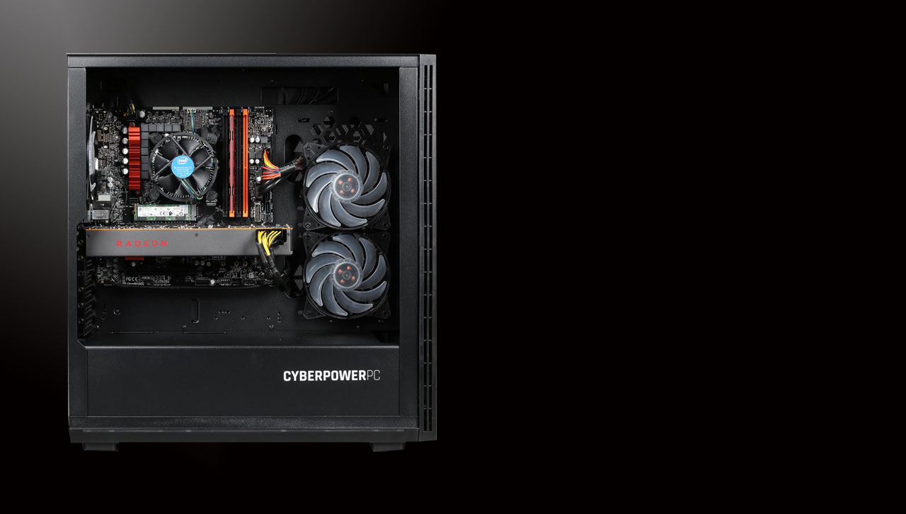 All components are on display throught the left side transparent panel.