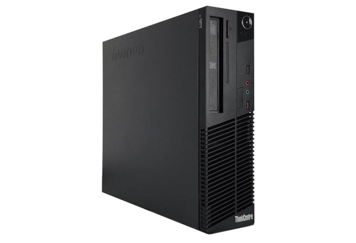 ThinkCentre M71e desktop PC facing slightly to the right