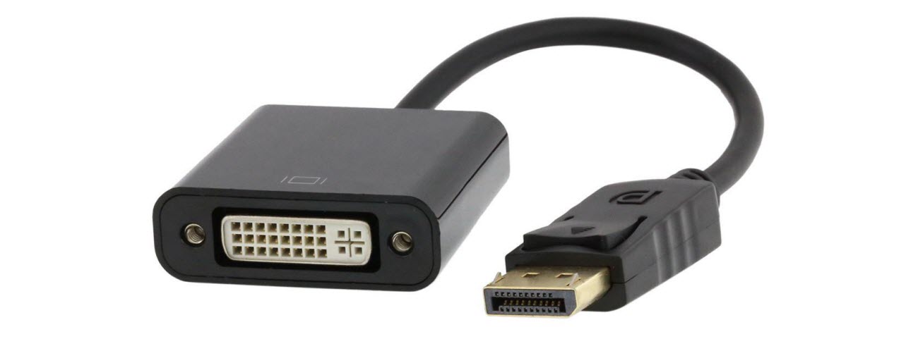 front view of Kaybles DisplayPort 1.2 to DVI Adapter