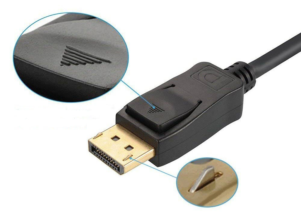 Kaybles DVI-to-DisplayPort connector design detail