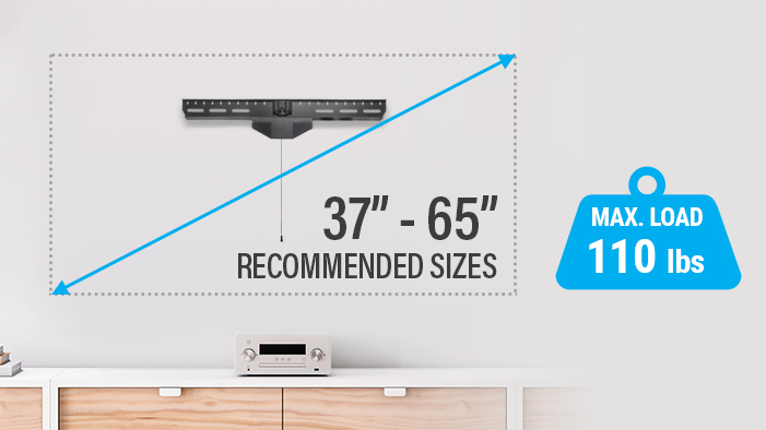 the size of the supports large screens