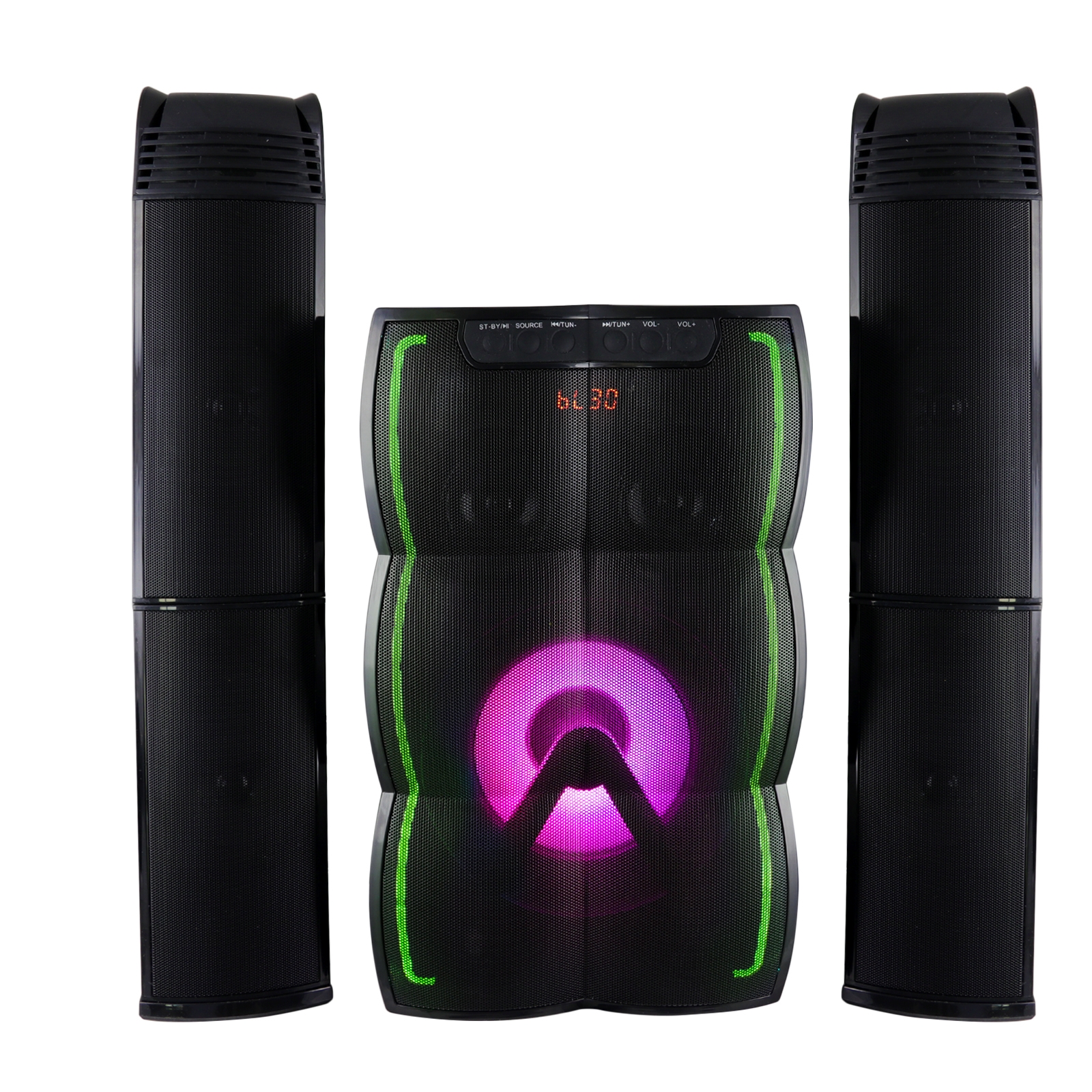 BeFree Sound 2.1 Channel Surround Sound Bluetooth Speaker System
