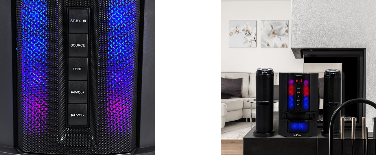 BeFree Sound BFS-849HC 2.1 CH 2.1 Channel Multimedia Wired Speaker details show