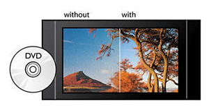 DVD Video Upscaling to 1080p via HDMI for Near-HD Images