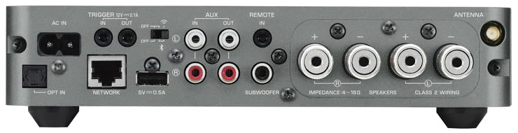 WXA-50 MusicCast Wireless Streaming Amplifier ports close-up