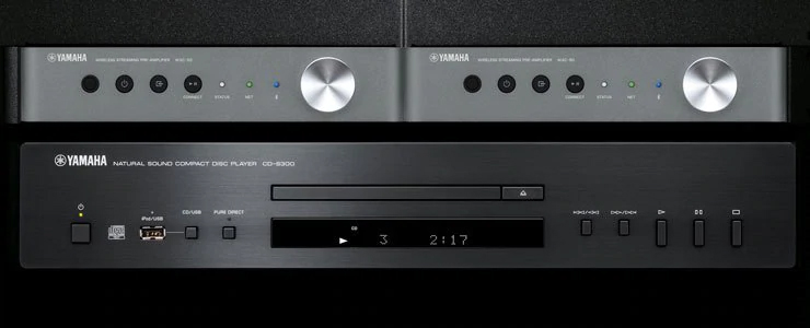 WXA-50 MusicCast Wireless Streaming Amplifier Rack Shelf close-up