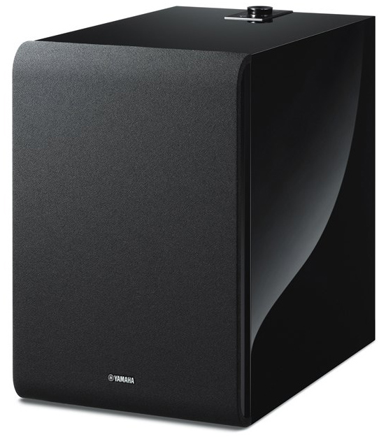 Yamaha NS-NSW100PN MusicCast SUB 100 Wireless Subwoofer facing forward