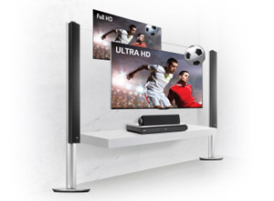 LG 5.1 CH 1200W 3D BLU-RAY™ HOME CINEMA SYSTEM WITH 2 TALLBOY and 2 SATELLITE REAR SPEAKERS