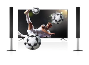 LG 5.1 CH 1200W 3D BLU-RAY™ HOME CINEMA SYSTEM WITH 2 TALLBOY and 2 SATELLITE REAR SPEAKERS