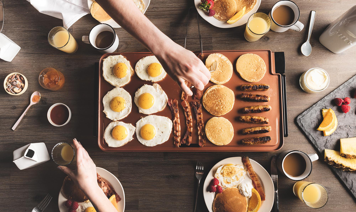 Extra-Large Nonstick Electric Griddle for up to 15 Pancakes/Eggs at Once  (12x22)